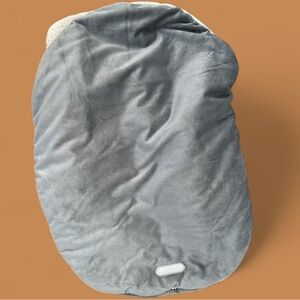 Gray Plush JJ Cole bundleme infant/up to 1 year old stroller liner/cover